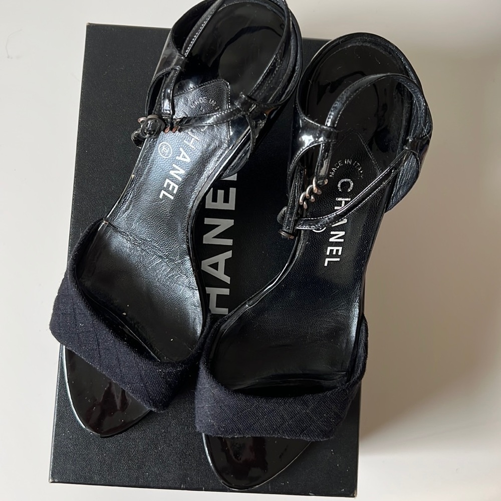 Chanel Vintage Slingback Sandals Size 41